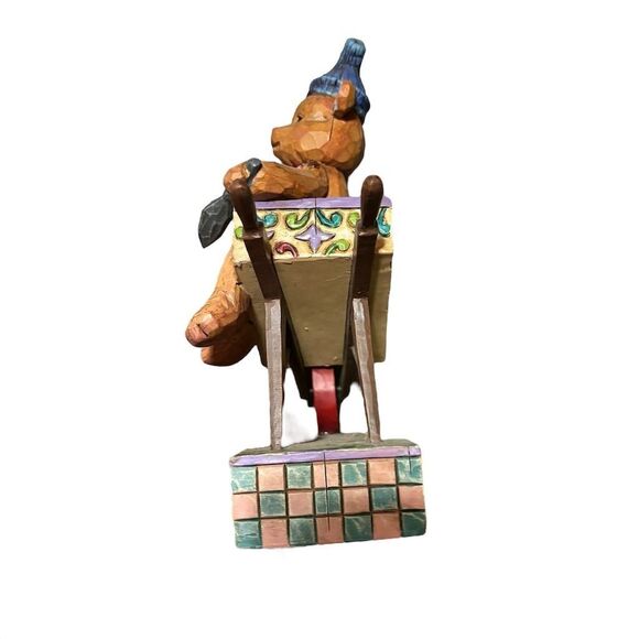 Jim‎ Shore Heartwood Creek Flower Bear Figurine with Wheelbarrow - Picture 4 of 5